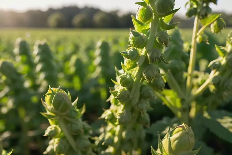 Champ de houblon